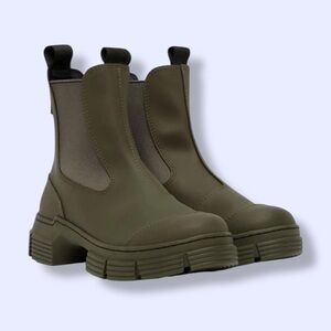 Ganni Recycled Rubber City Boot-Kalamata